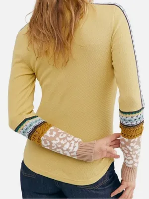 Free People Switch It Up Boho Thermal Cuff Top Size XS thumbnail 2