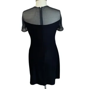 J.R Nites Caliendo by Y2K‎ Black Velvet and Mesh Mini Black Short Dress Size 8 thumbnail 3