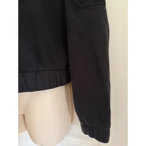 The North Face Womens Large Cropped Fleece 1/4 Zip Black Pullover sweatshirt thumbnail 3