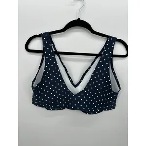 Parade C3 Invisible Wireless Bra Navy Blue Polka Dot Women‎ 38DD Bralette CO2 thumbnail 2