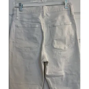 Madewell High-Rise‎ Slim Boy Jean Sz 26 White (Actual 28x28) Festival Western thumbnail 4