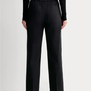Everlane Black Wide-Leg Elastic Waist Pants Comfort 10 thumbnail 3