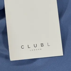 Club L London Katarine Powder Blue Asymmetric Knot Maternity Midi Dress Sz 8 NEW thumbnail 5