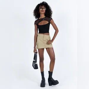 Princess Polly Dobelle Top in Black Size 10 New with tag thumbnail 3