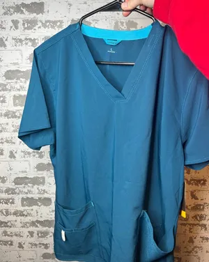 Carhartt | women nwt turquoise blue force scrub top thumbnail 1