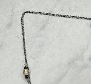 Chico's Double Strand Long Beaded Chain Link Necklace thumbnail 9