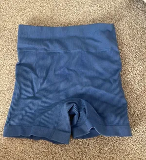 Periwinkle Ribbed Biker Shorts Size XS thumbnail 2