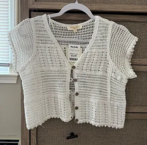 Crotchet Top White thumbnail 1