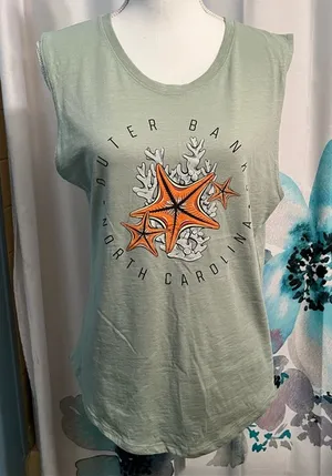 Outer banks tank Green Size M thumbnail 1