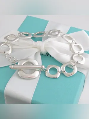Rare Early Edition Tiffany & Co Elsa Peretti Cushion Link Bracelet 37g thumbnail 2