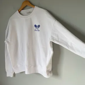 Wilo The Label 'Melbourne Tennis Club' Crewneck Sweatshirt White Blue Size Med. thumbnail 3