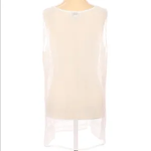 ANN Taylor LOFT size small white sheer top thumbnail 2