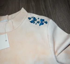 NWT BSR By Samii Ryan Mock Neck Long Sleeve Crop Top Size Large thumbnail 2