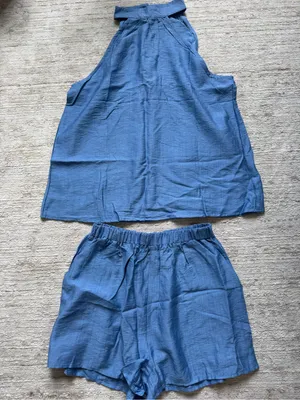 Chic Snipp Blue Halter Set (Size Small) thumbnail 3