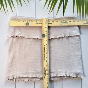 Free People Soleil Mini Skirt Pale Pink Gauze Stretch Size L thumbnail 6
