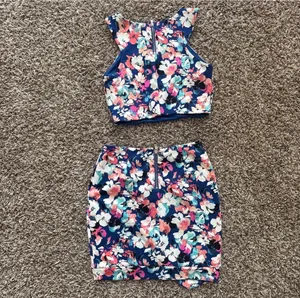 Two Piece Floral Set Blue thumbnail 3