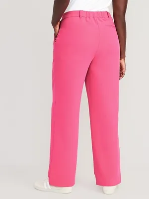 Old Navy Extra High-Rise Taylor Wide Leg Trouser Pants Hot Pink Barbie Medium thumbnail 2