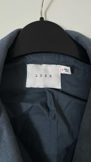 Lush Clothing Blue Biker Jacket thumbnail 4