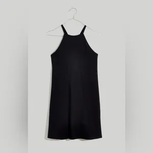 Madewell Flex Fitness Black Mini Halter Active Dress size XXS Shorts Underneath thumbnail 4