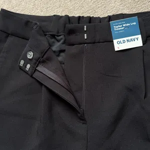New Old Navy Extra High Rise Taylor Wide Leg Trousers Pants Black Size Large thumbnail 9
