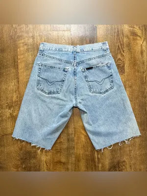 Vtg Y2K Harley-Davidson Baggy Cut Off Jorts Distressed Denim Jean Shorts Sz 31 thumbnail 2