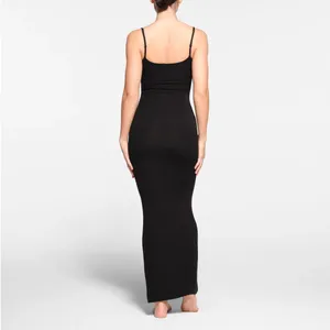 SKIMS Soft Long Slipdress ONYX Medium NWT thumbnail 2