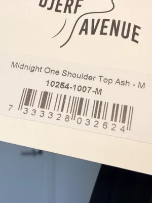 New Djerf Avenue Midnight One Shoulder Top Ash thumbnail 7