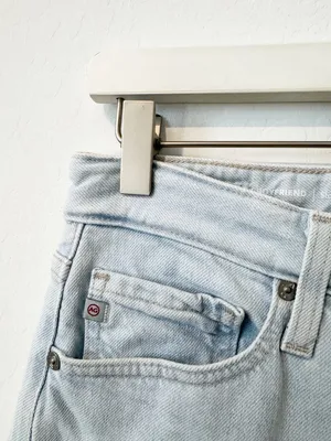 Adriano Goldschmied Ex Boyfriend Jeans Size 25 Slouchy Slim Denim Light Wash thumbnail 6