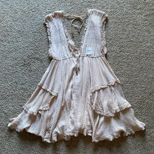 Free People ‼️ Antoinette Plunge Neck Tiered Dress‼️ thumbnail 2