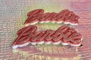 New Two Pc BARBIE Hair clips Pink thumbnail 4
