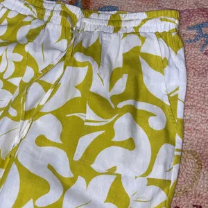 🌸Women’s Sun-Kissed Tropical High-Waisted Wide-Leg Pants - Size L thumbnail 4