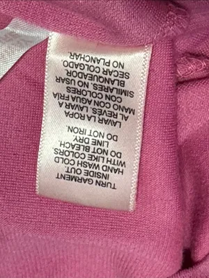 JUICY COUTURE Juicy Velour Short Sleeve Tee XL 20” p2p Pink EUC thumbnail 7