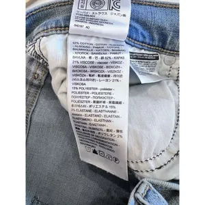 Levi's Mile High Super Skinny Jeans Size 27 Waist Light Wash Blue Stretch‎ Denim thumbnail 8