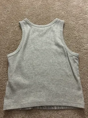 Hollister grey high neck tank top thumbnail 2