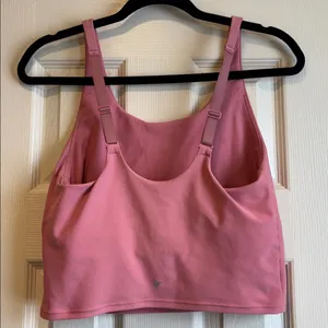 Old Navy | Active Pink Light Support Go Dry Sports Bra Crop Tank Top Large thumbnail 4
