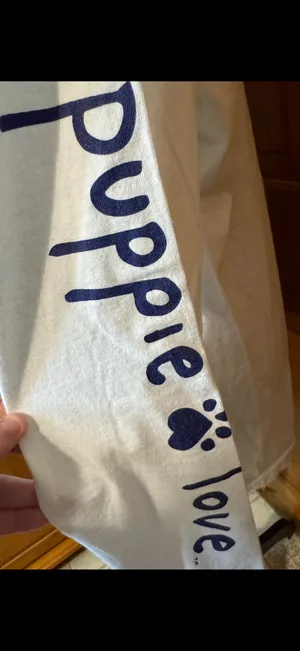 Puppie Love Long Sleeve White Shirt thumbnail 5