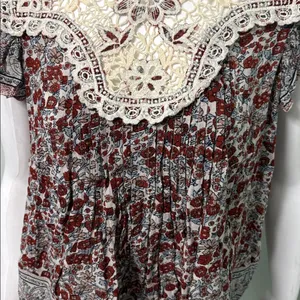 ANTHROPOLOGIE Othilia Malia Lace Top Medium thumbnail 5