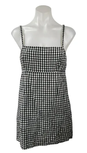 Urban Outfitters Cooperative Black Gingham Cami Tank Mini A Line Dress Size 2 thumbnail 1