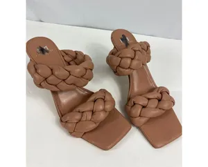 Marc Fisher Hammy Braided Heel Sandal Brown Size 8 thumbnail 3