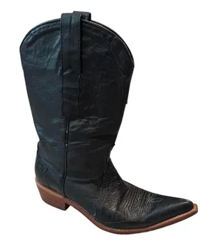 Los Altos Western Cowboy Boot Women's US Size 9 M RIGHT BOOT ONLY Ostrich thumbnail 1
