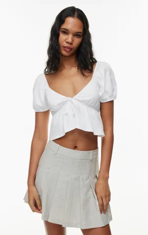 Aritzia Sunday Best Pink Tie Top thumbnail 4