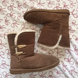 Brown BEARPAW Suede Boots Tall thumbnail 1