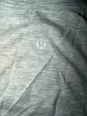 lululemon athletica Heather Light Gray Racerback Tank thumbnail 3