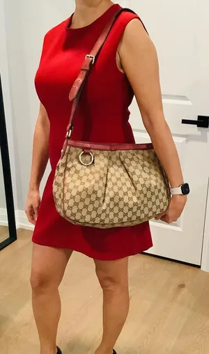 GUCCI canvas GG monogram shoulder bag ❤️❤️ thumbnail 1
