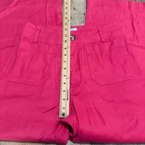 Maeve Anthropologie Pink Linen Blend Wide Leg The Colette Pants Sz 28 Trouser thumbnail 6