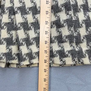 Vintage Houndstooth Skirt Women 26 Wool Grey Ivory Fairmont Sportswear Academic thumbnail 9