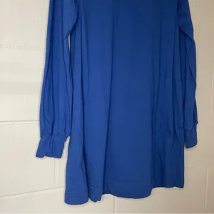 Free People Beach Jordan Tunic in Rinsed Cobalt Blue Women’s Sz XS Oversized Top thumbnail 4