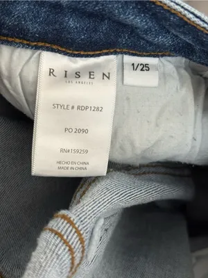Risen Jeans Elevated Ease High Rise Straight Leg 25” Waist thumbnail 4