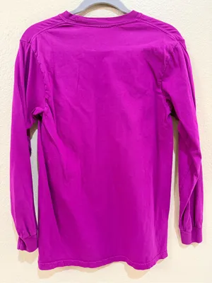 Comfort Colors Southern Roots Long Sleeve Graphic Tee Magenta Size Small thumbnail 2
