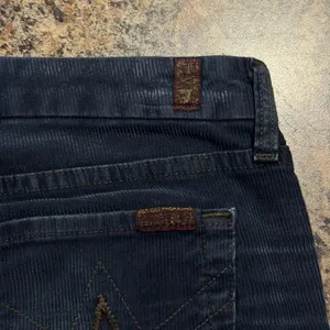 7 For All Mankind Bootcut Corduroy Pants A Pocket Low Rise Navy Minimalist 29 thumbnail 11
